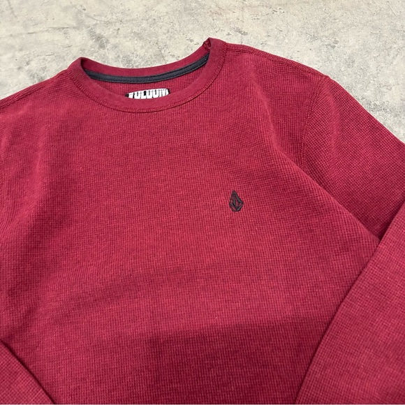 Volcom Red Thermal Long Sleeve Shirt Small - Picture 2 of 9